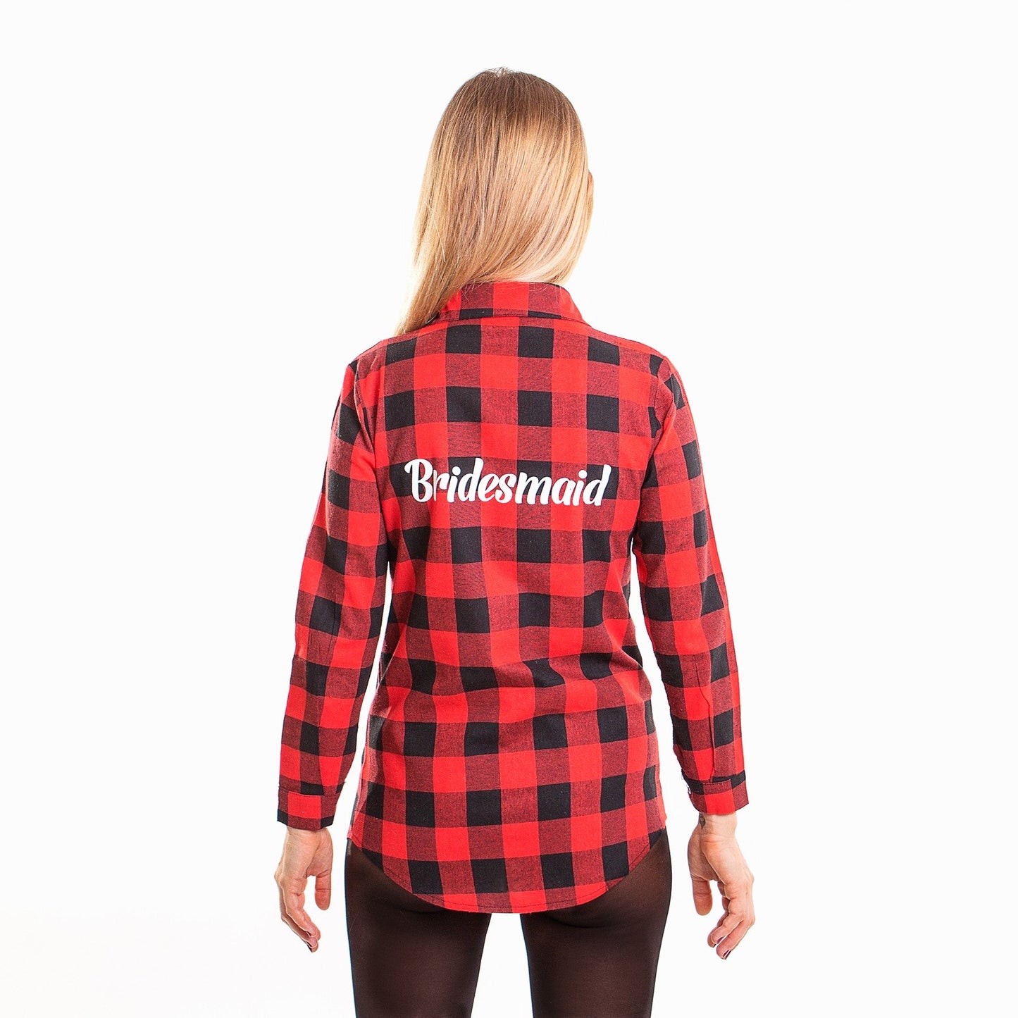 Custom Plaid Buffalo Bridesmaid Shirts Buttons up - Kids