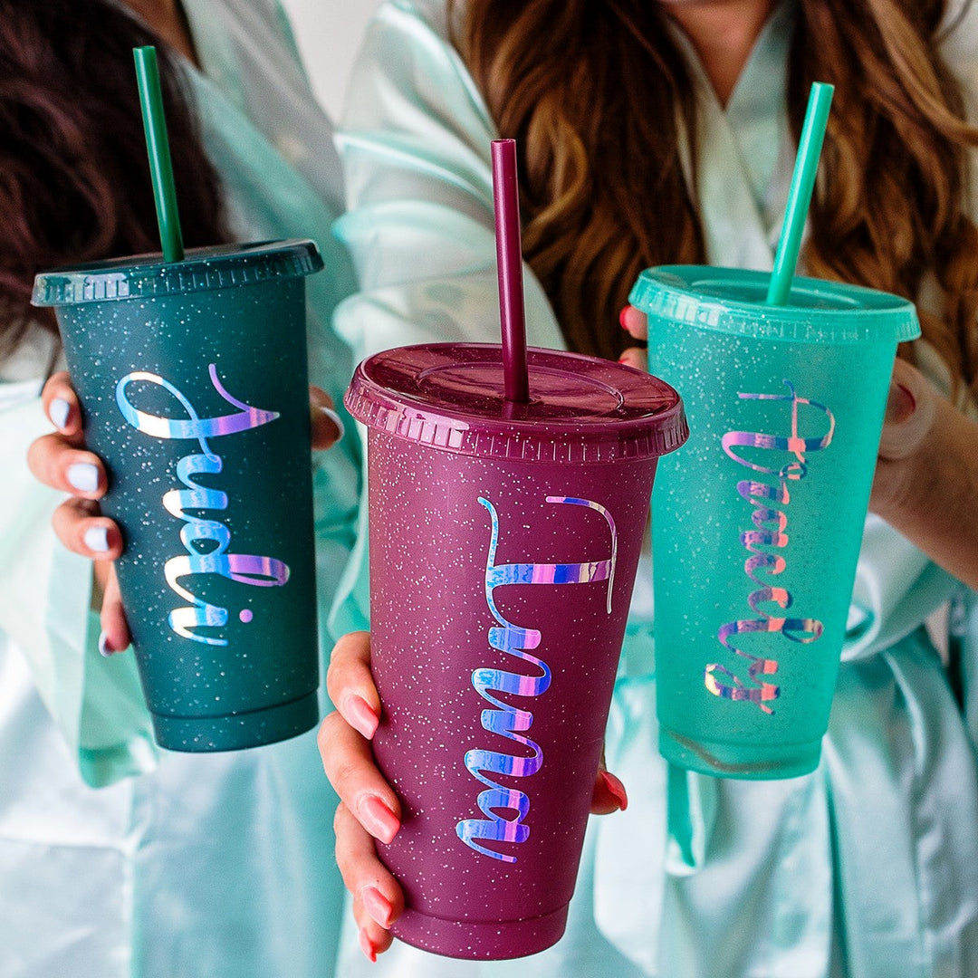 Customized Bridesmaids Plastic Tumblers - Tumblers