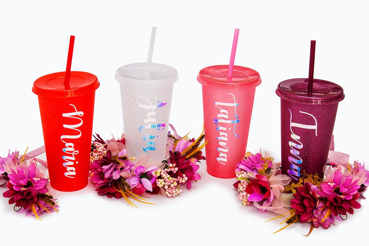 Customized Bridesmaids Plastic Tumblers - Tumblers