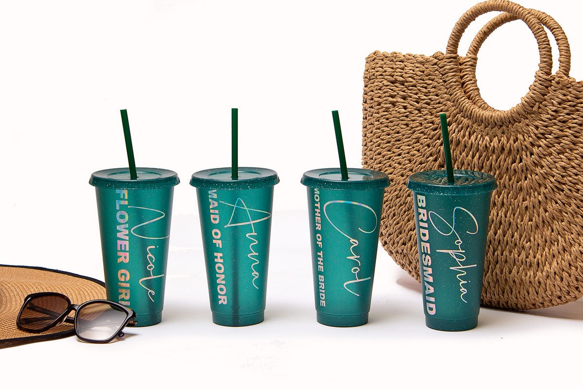 Customized Bridesmaids Plastic Tumblers - Tumblers