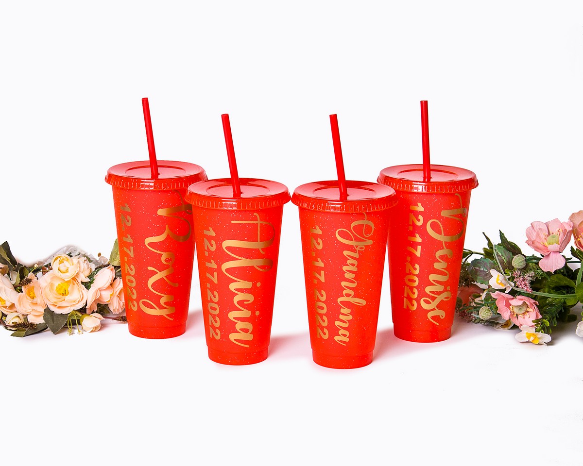 Customized Bridesmaids Plastic Tumblers - Tumblers