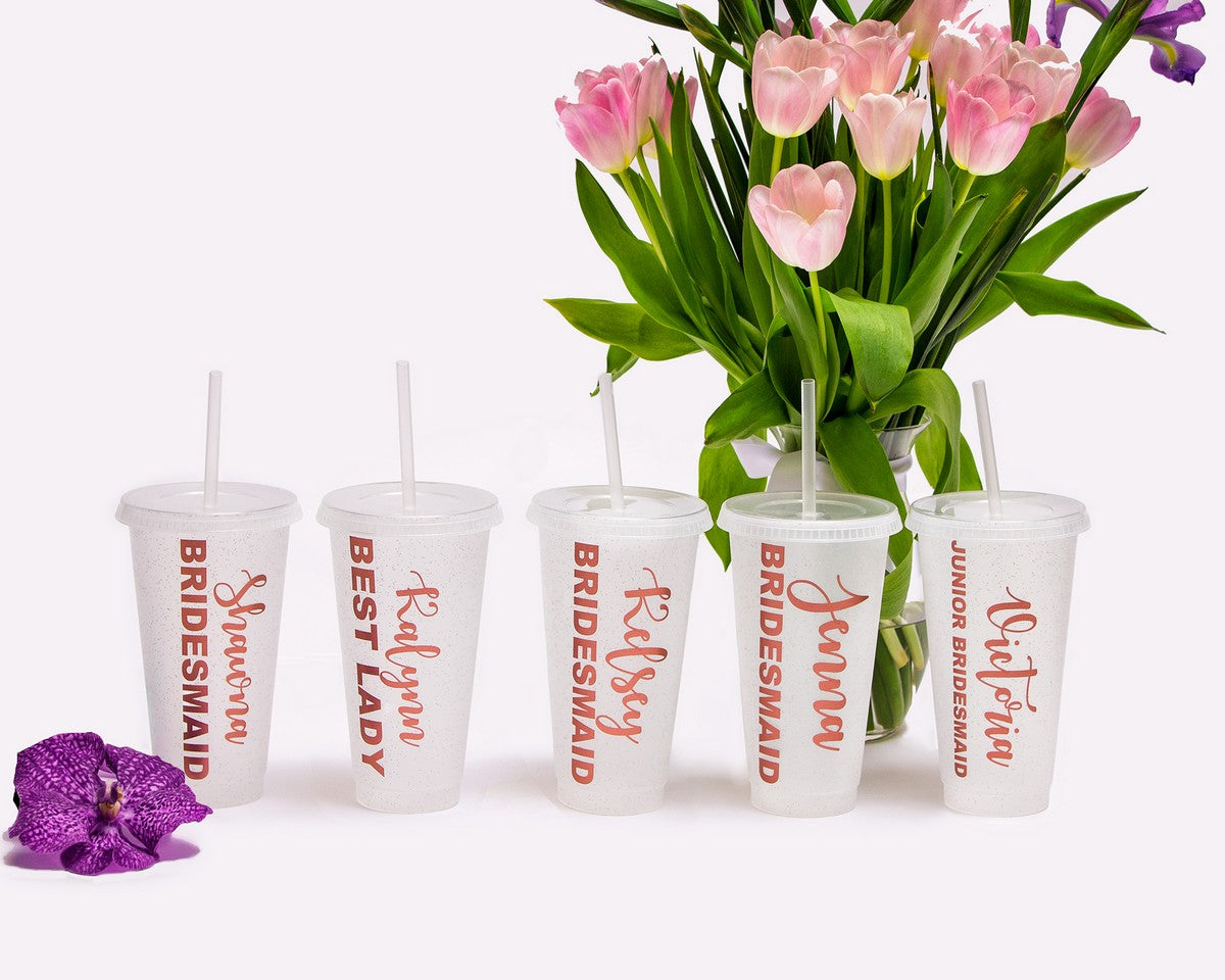 Customized Bridesmaids Plastic Tumblers - Tumblers