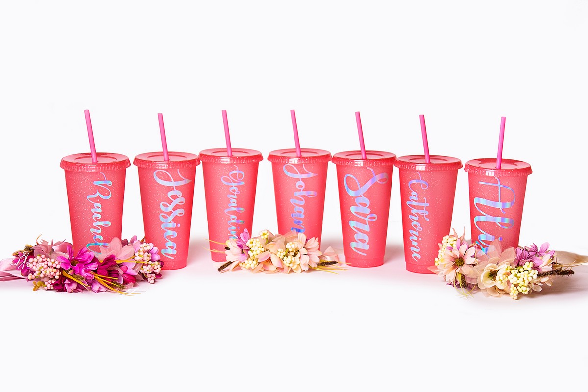 Customized Bridesmaids Plastic Tumblers - Tumblers