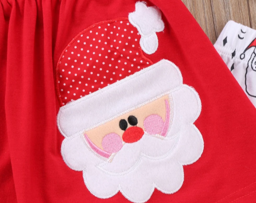 Customized Girls Set Top + Leggings Christmas Outfit - Kids