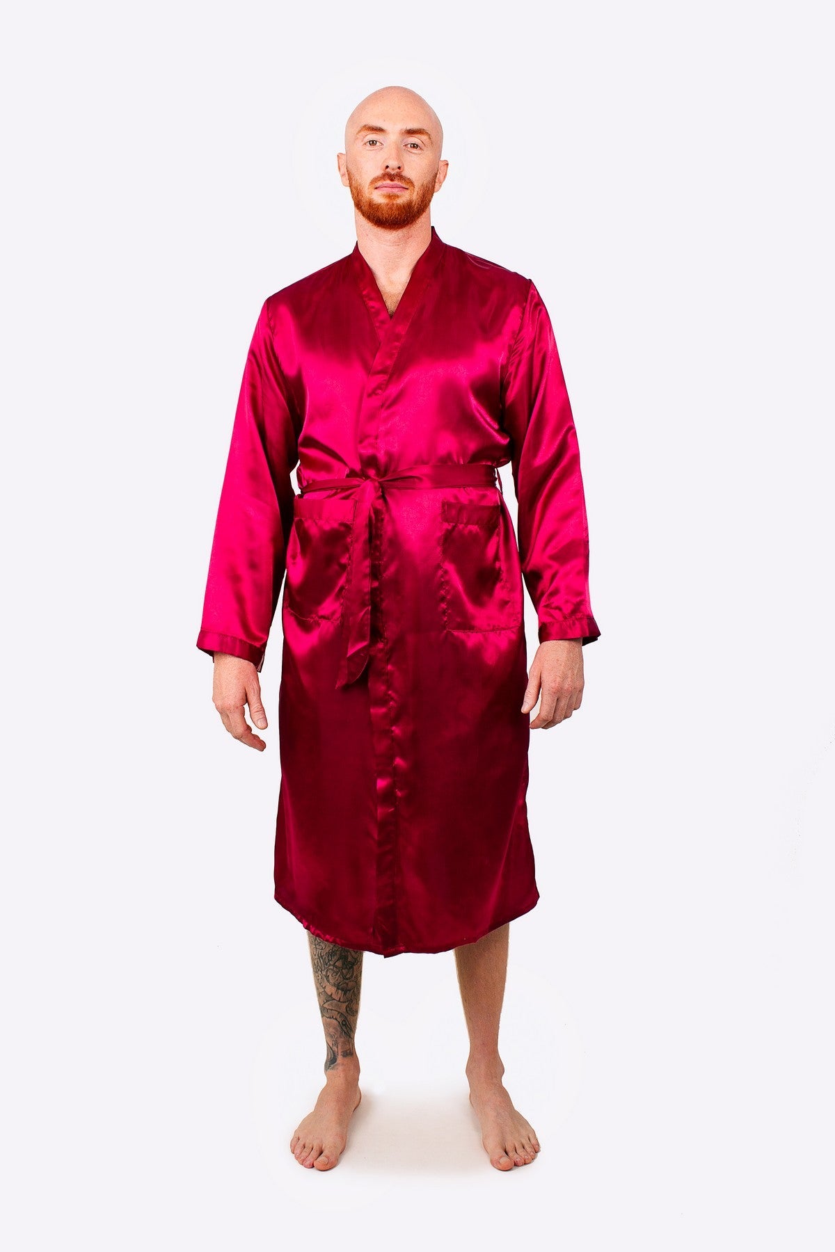 Customized Men’s Satin Robe - men’s robes