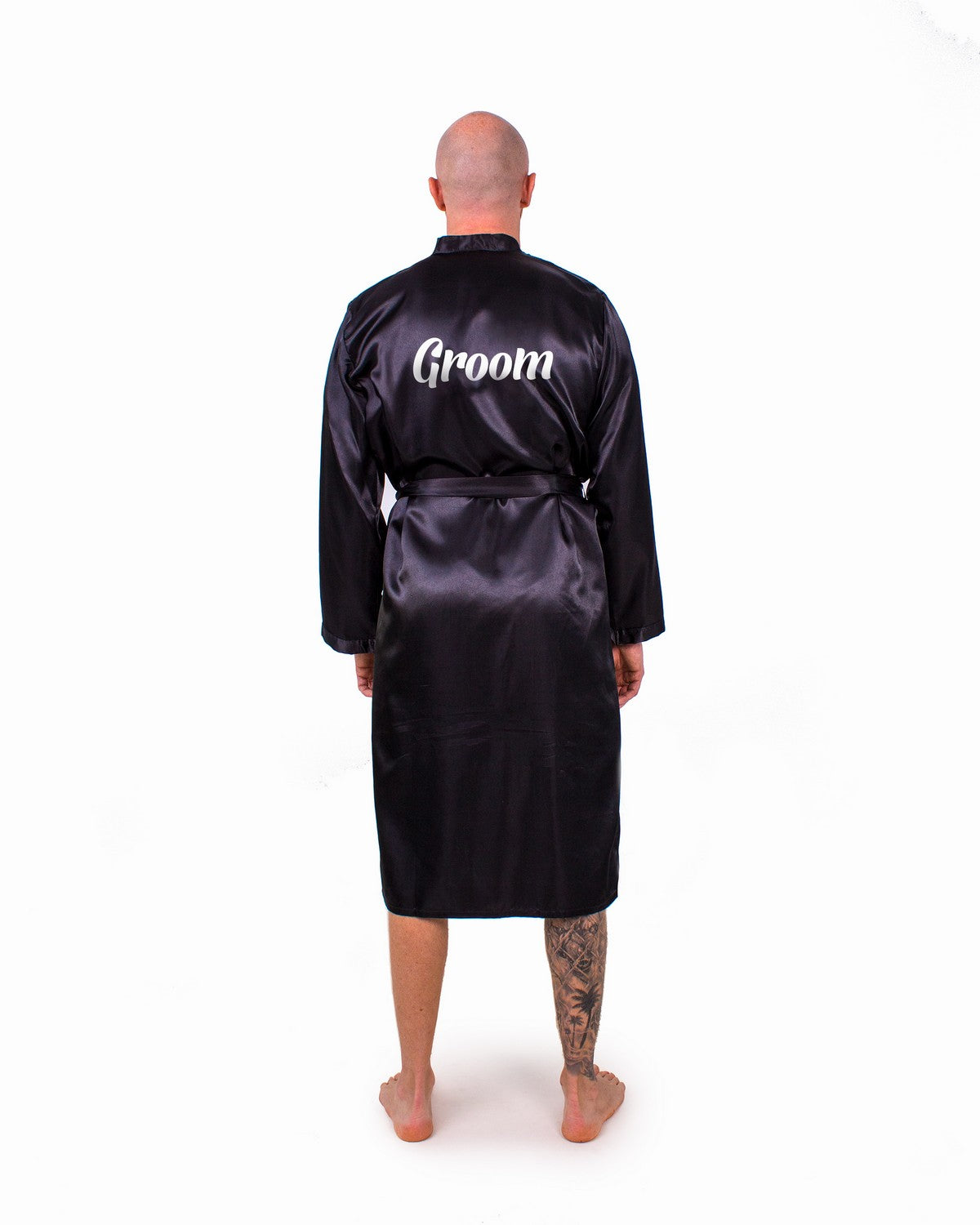 Customized Men’s Satin Robe - men’s robes