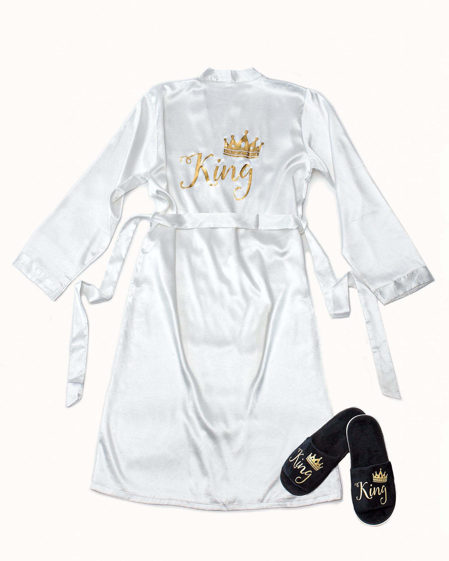Customized Men’s Satin Robe - men’s robes