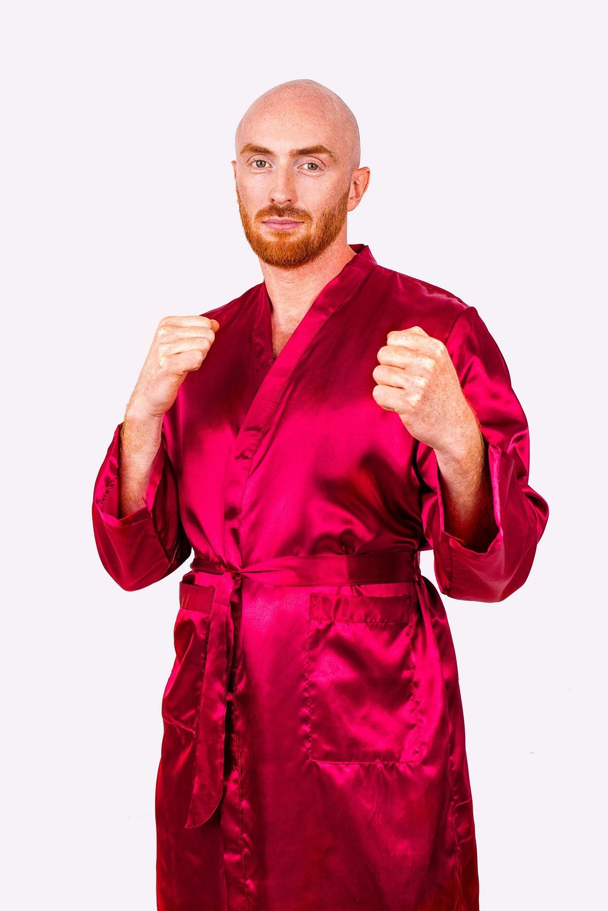 Customized Men’s Satin Robe - men’s robes