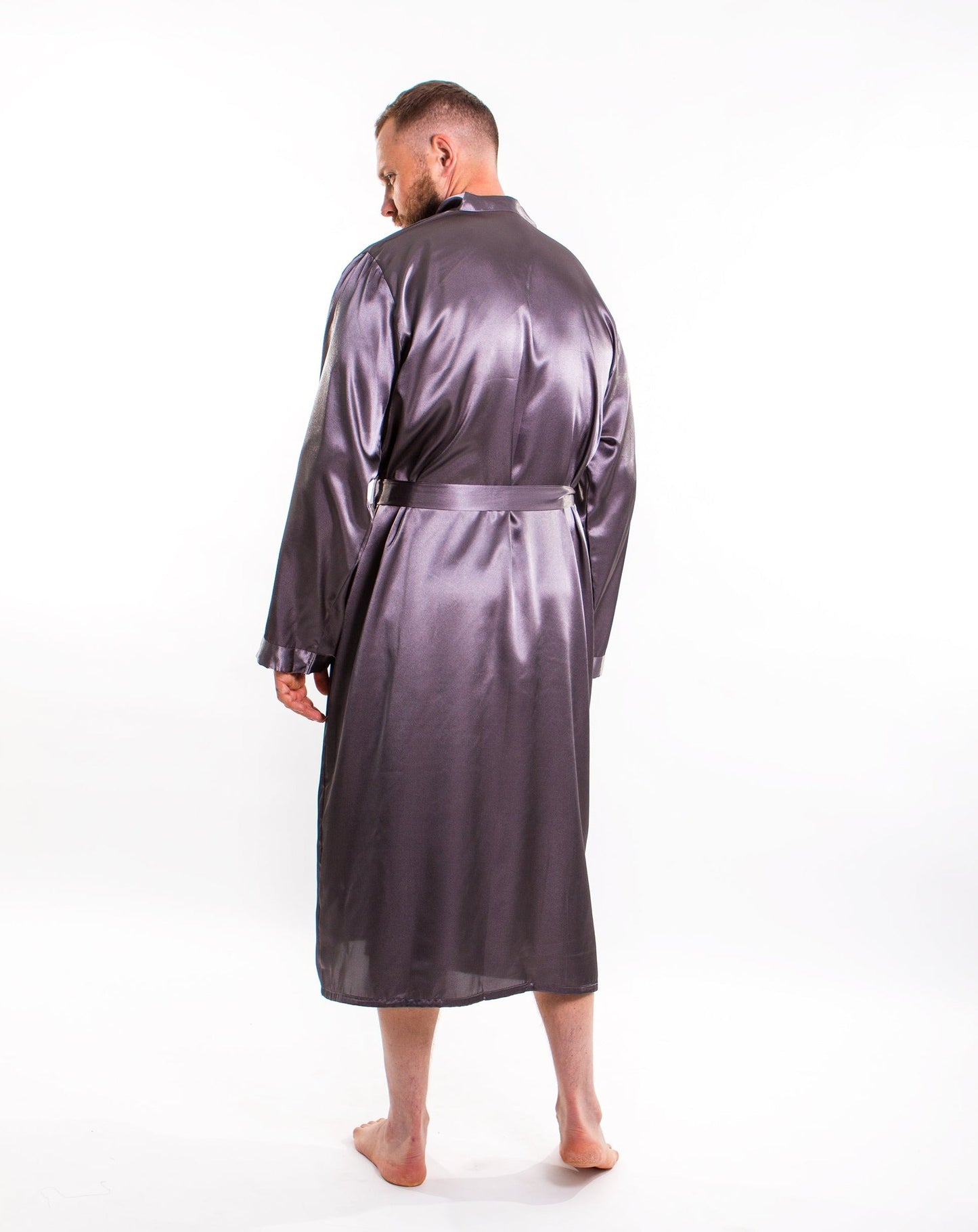 Customized Men’s Satin Robe - men’s robes