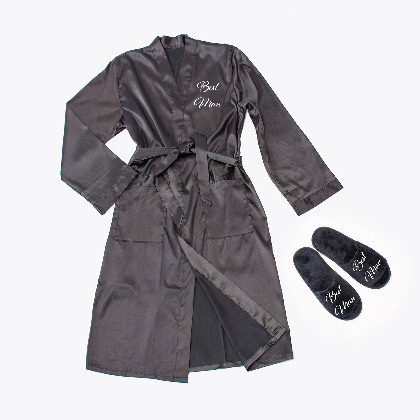 Customized Men’s Satin Robe - men’s robes