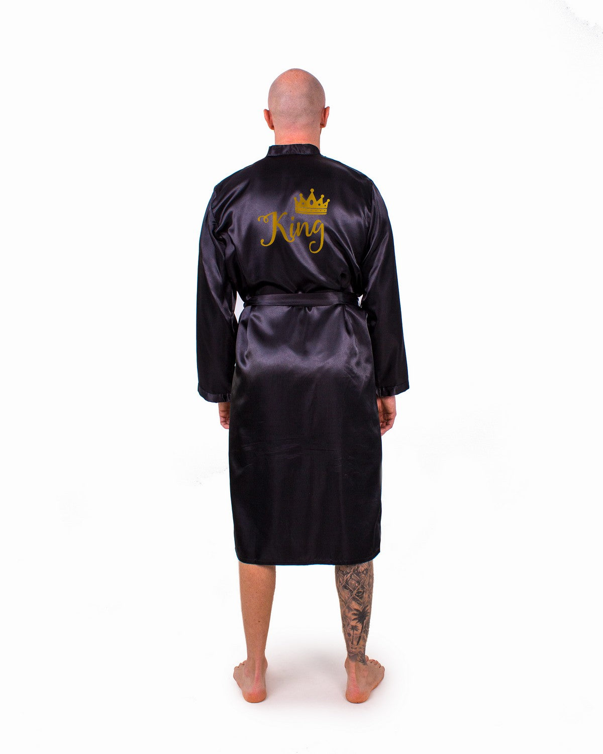 Customized Men’s Satin Robe - men’s robes