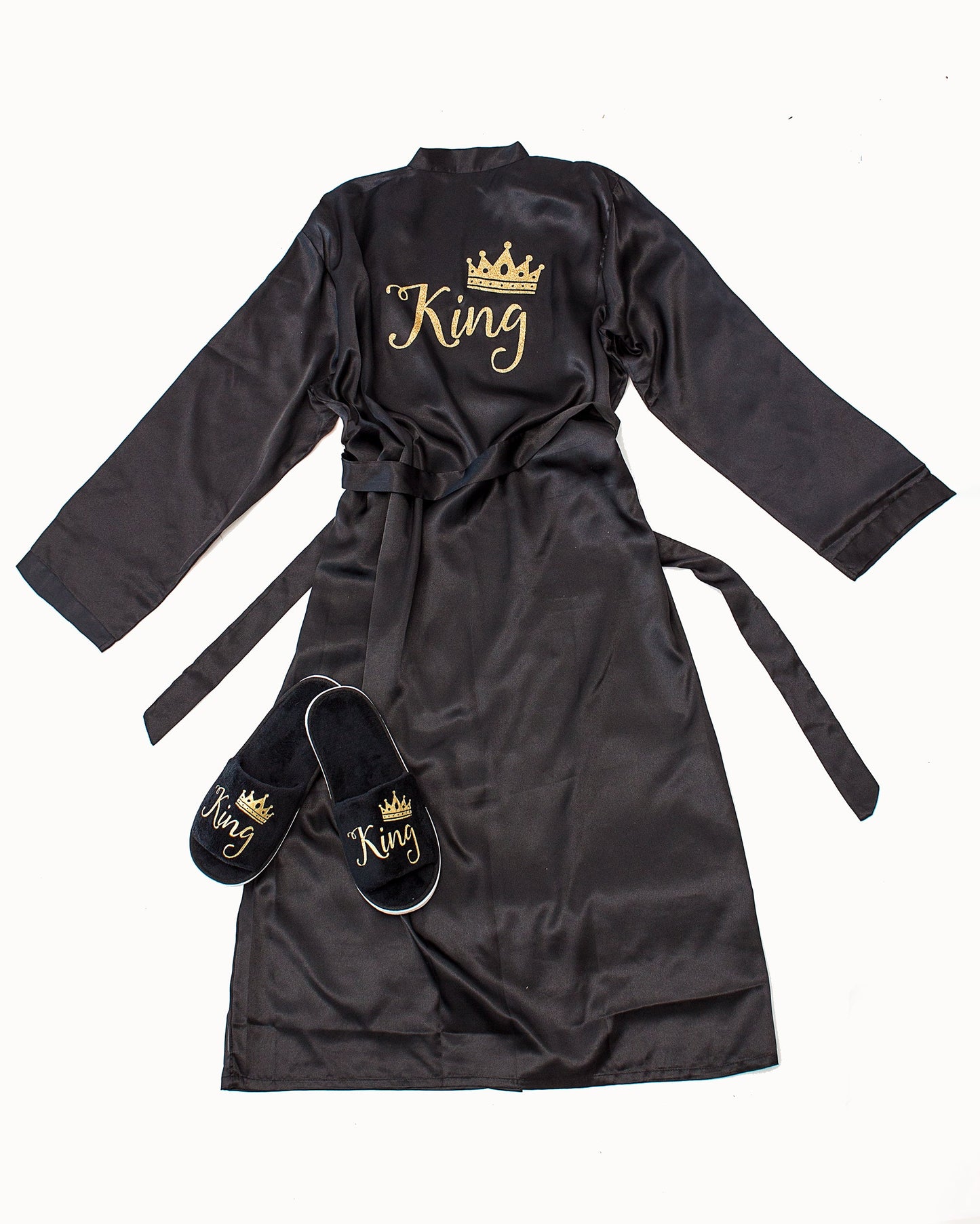 Customized Men’s Satin Robe - men’s robes