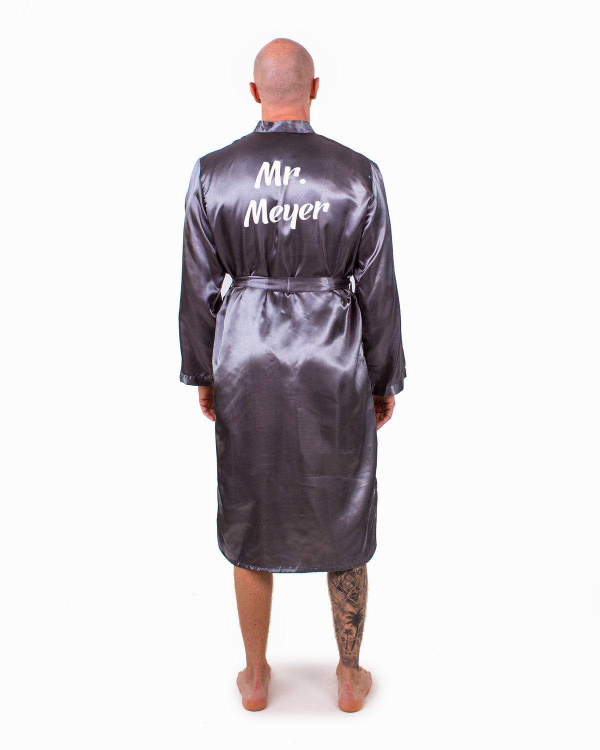 Customized Men’s Satin Robe - men’s robes