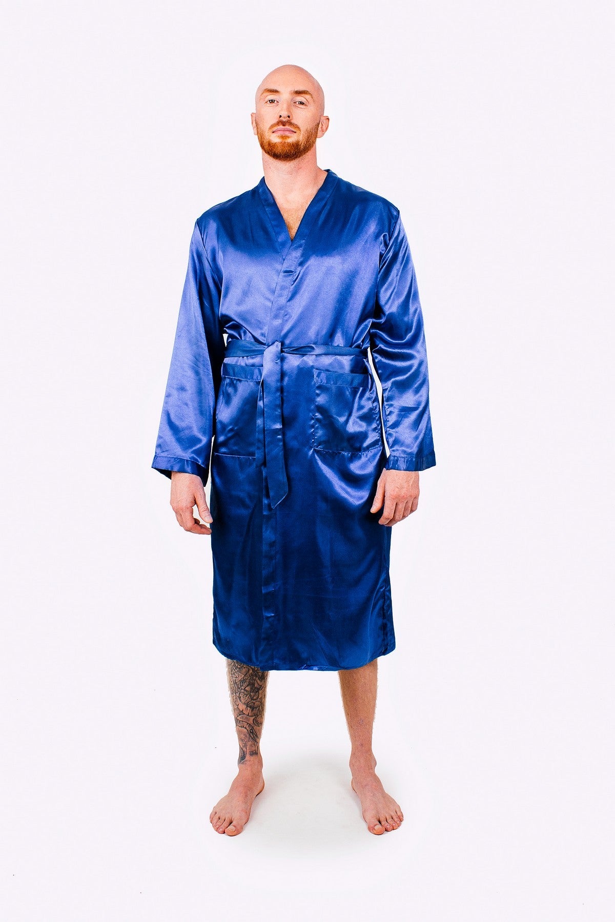 Customized Men’s Satin Robe - men’s robes
