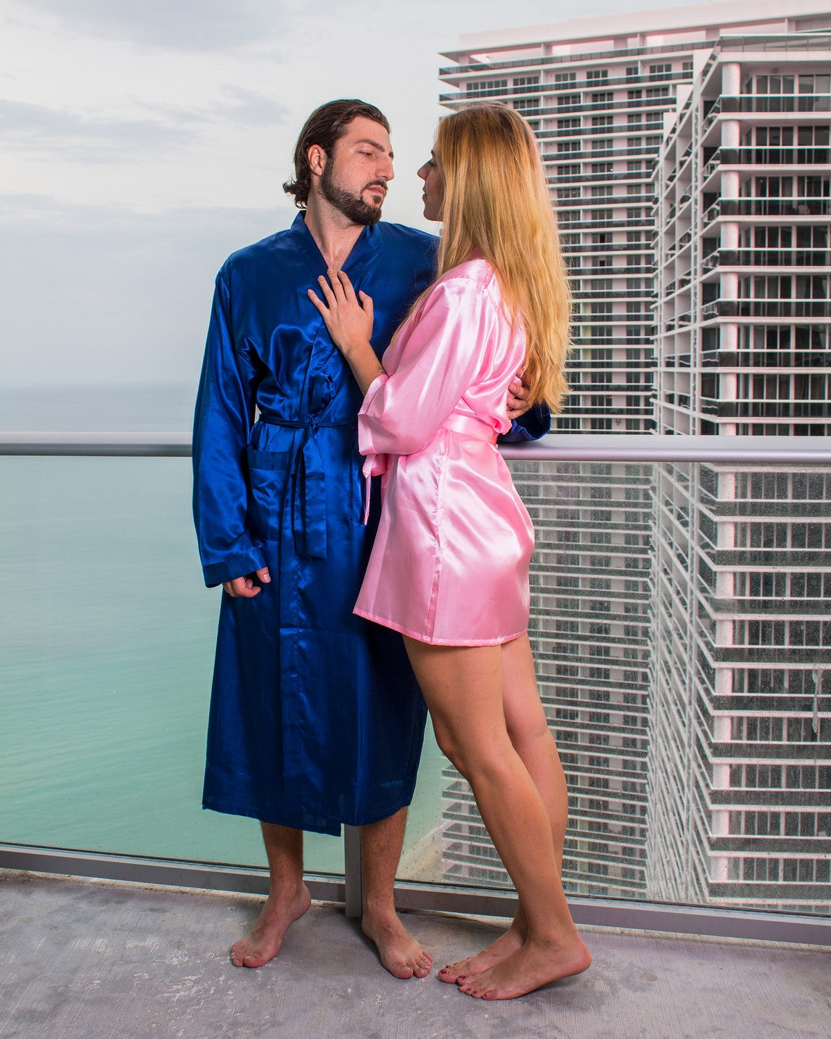 Customized Men’s Satin Robe - men’s robes