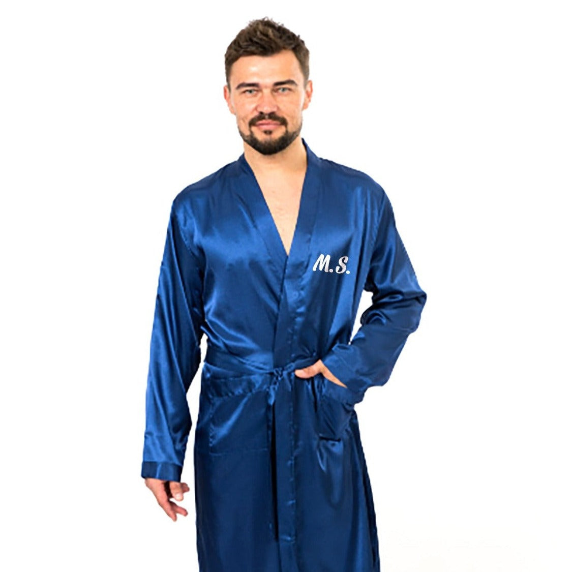 Customized Men’s Satin Robe - men’s robes