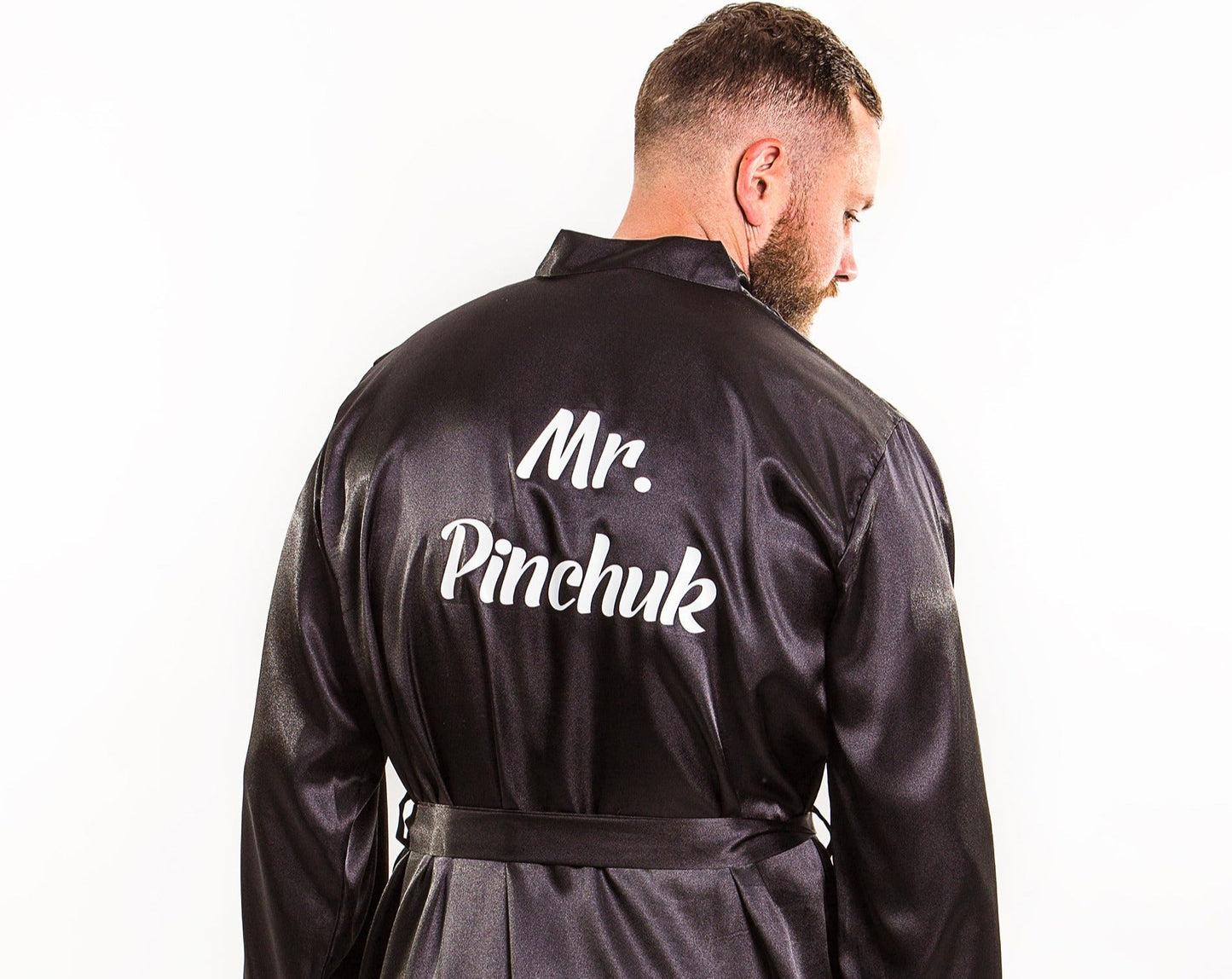 Customized Men’s Satin Robe - men’s robes