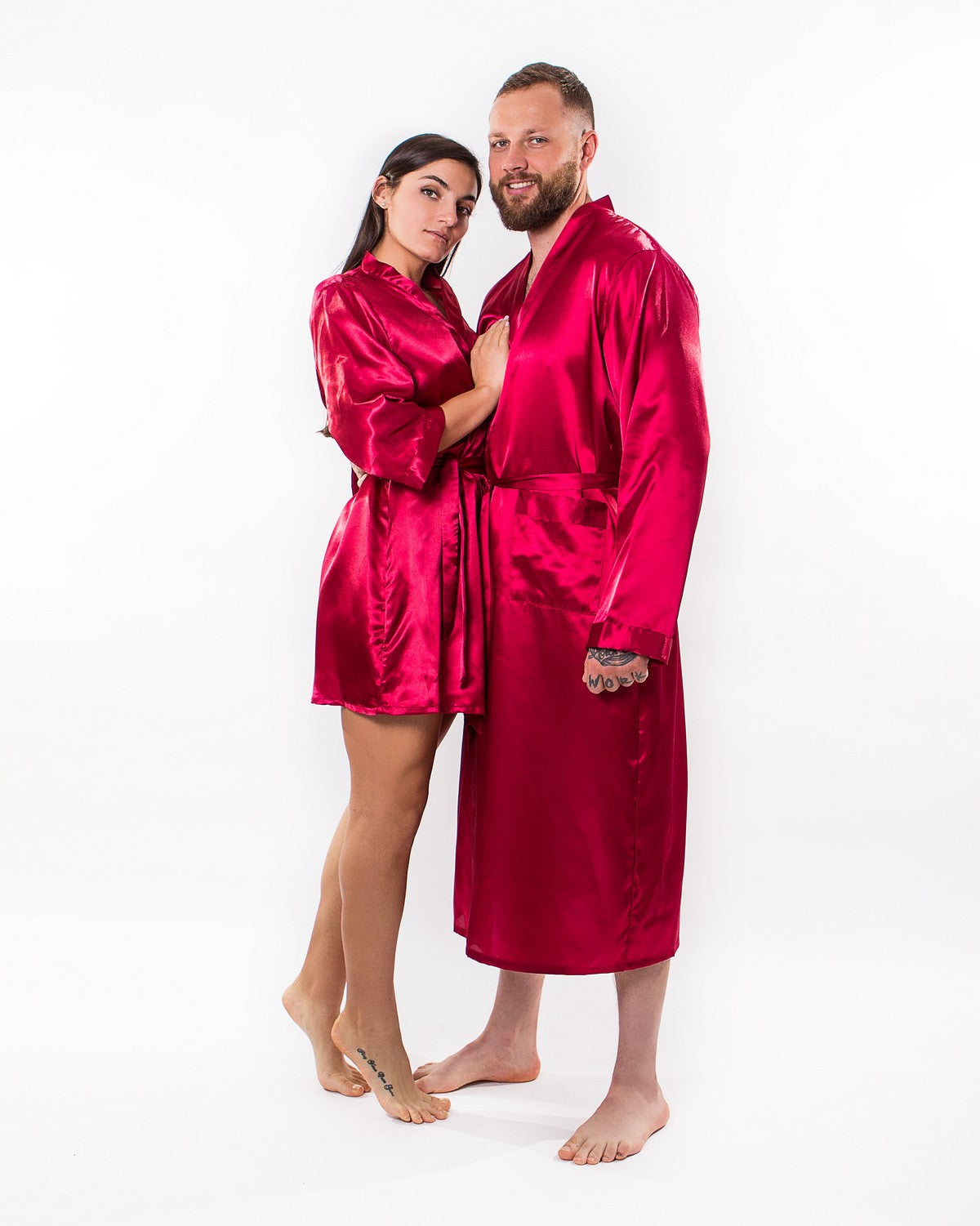 Customized Men’s Satin Robe - men’s robes