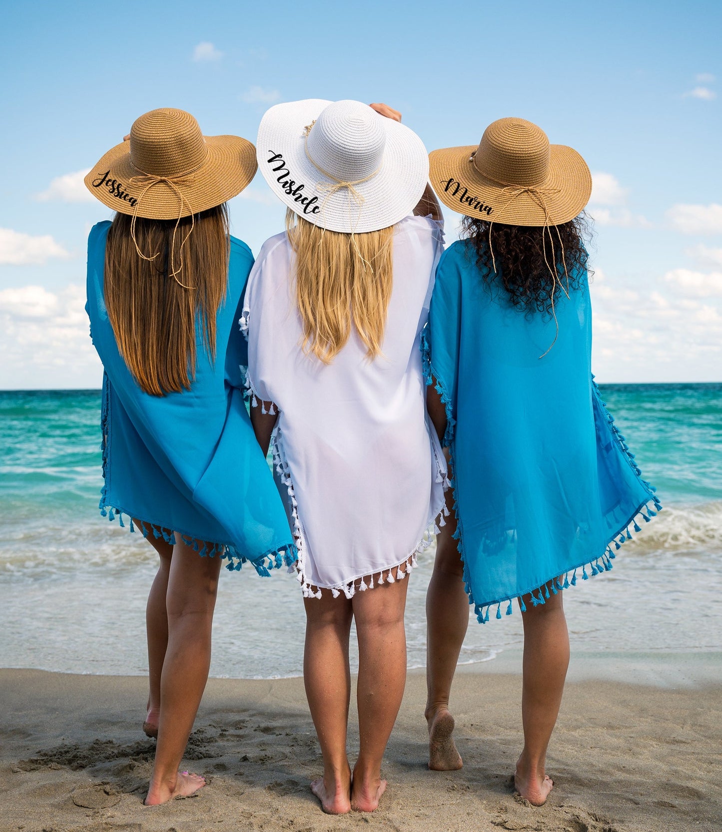 Women's Floppy Sun Hat with Shells
