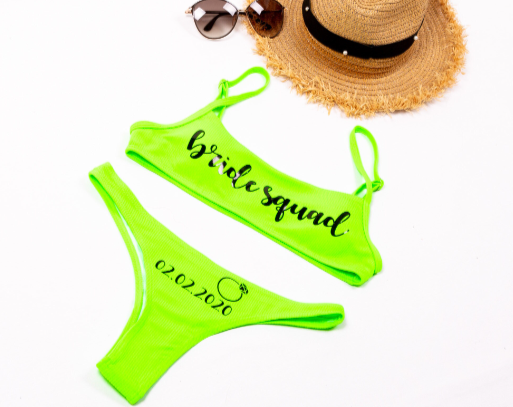 Custom Two Pieces Neon Swimsuit