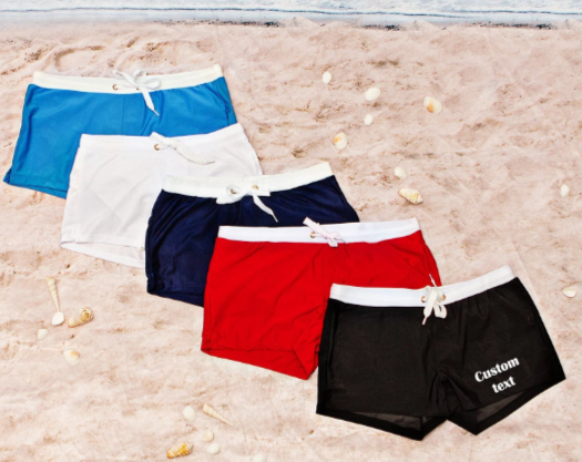 Men Custom Swim Boxer Shorts