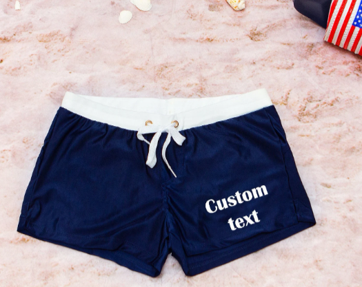 Men Custom Swim Boxer Shorts
