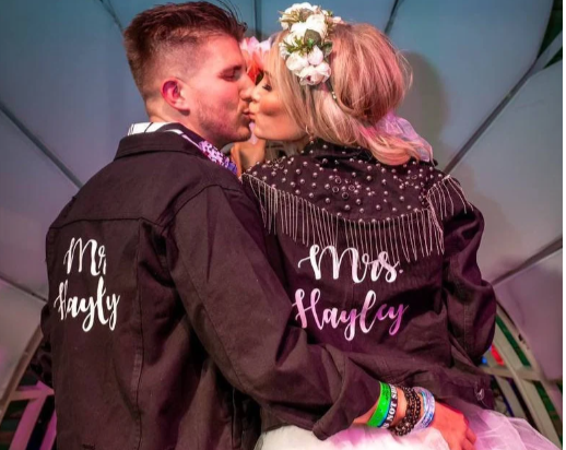 Bridal Denim Fringed Jacket
