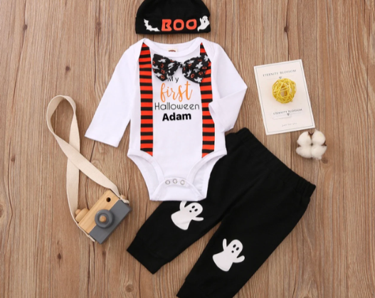 First Halloween Baby Custom Outfit