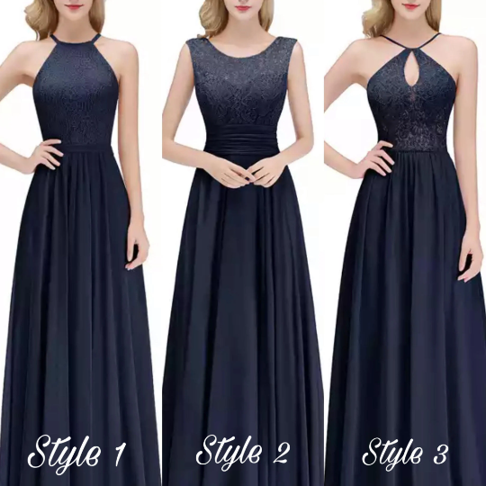 Lace Maxi Bridesmaid Dress