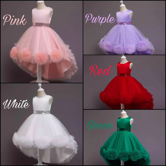 Flower Girls Short Sequin Dress Birthday Princess