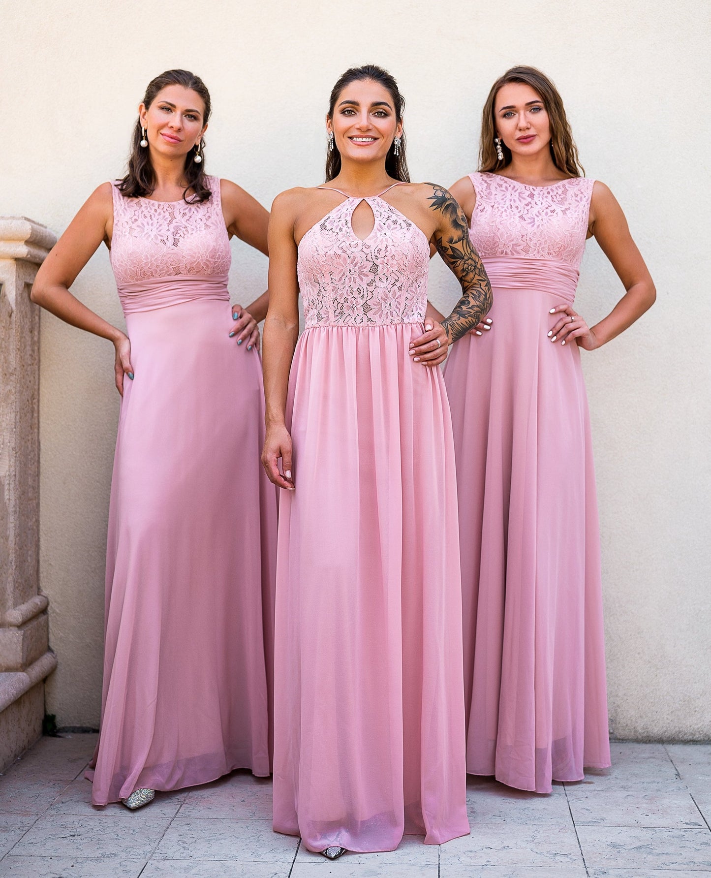 Lace Maxi Bridesmaid Dress