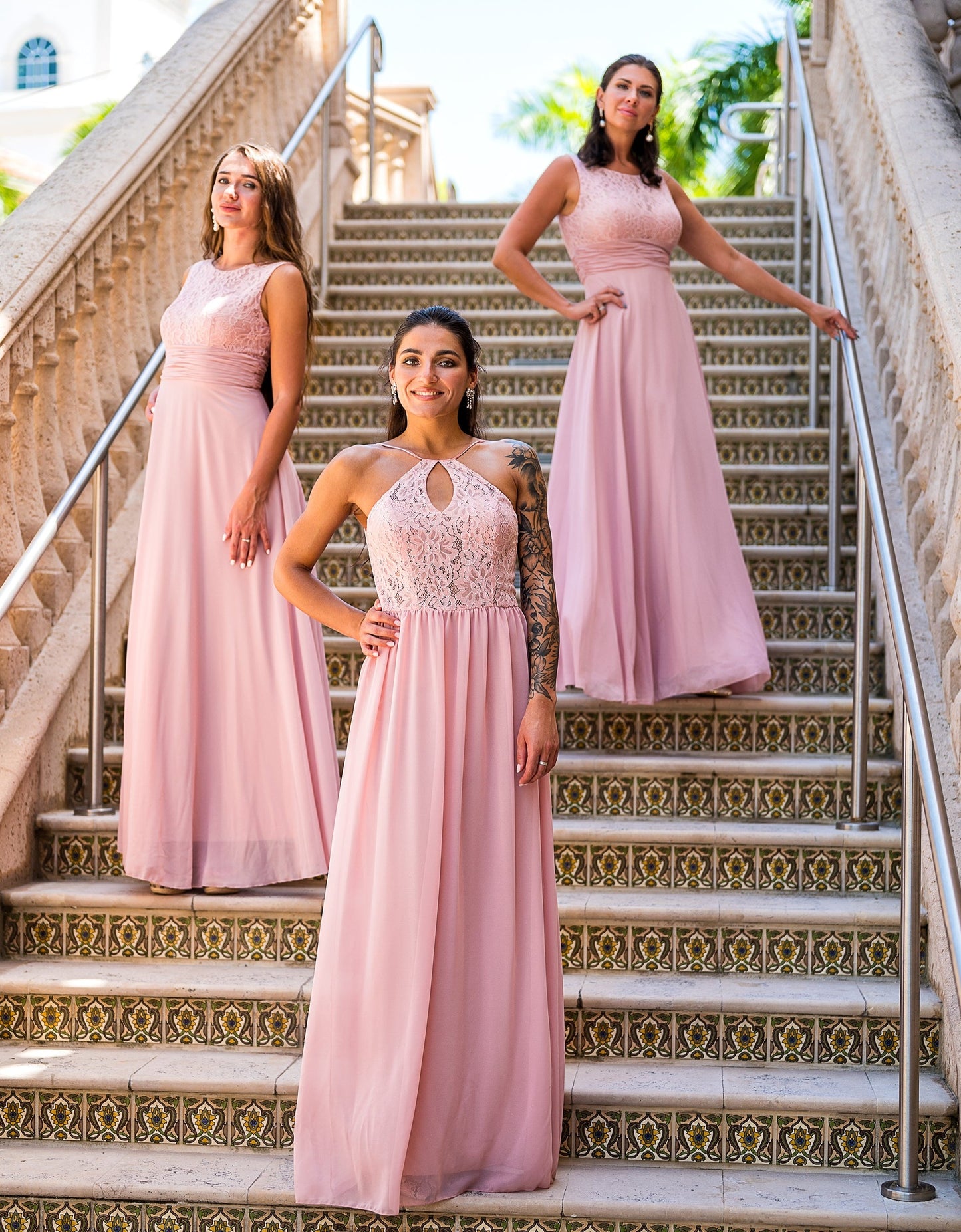 Lace Maxi Bridesmaid Dress