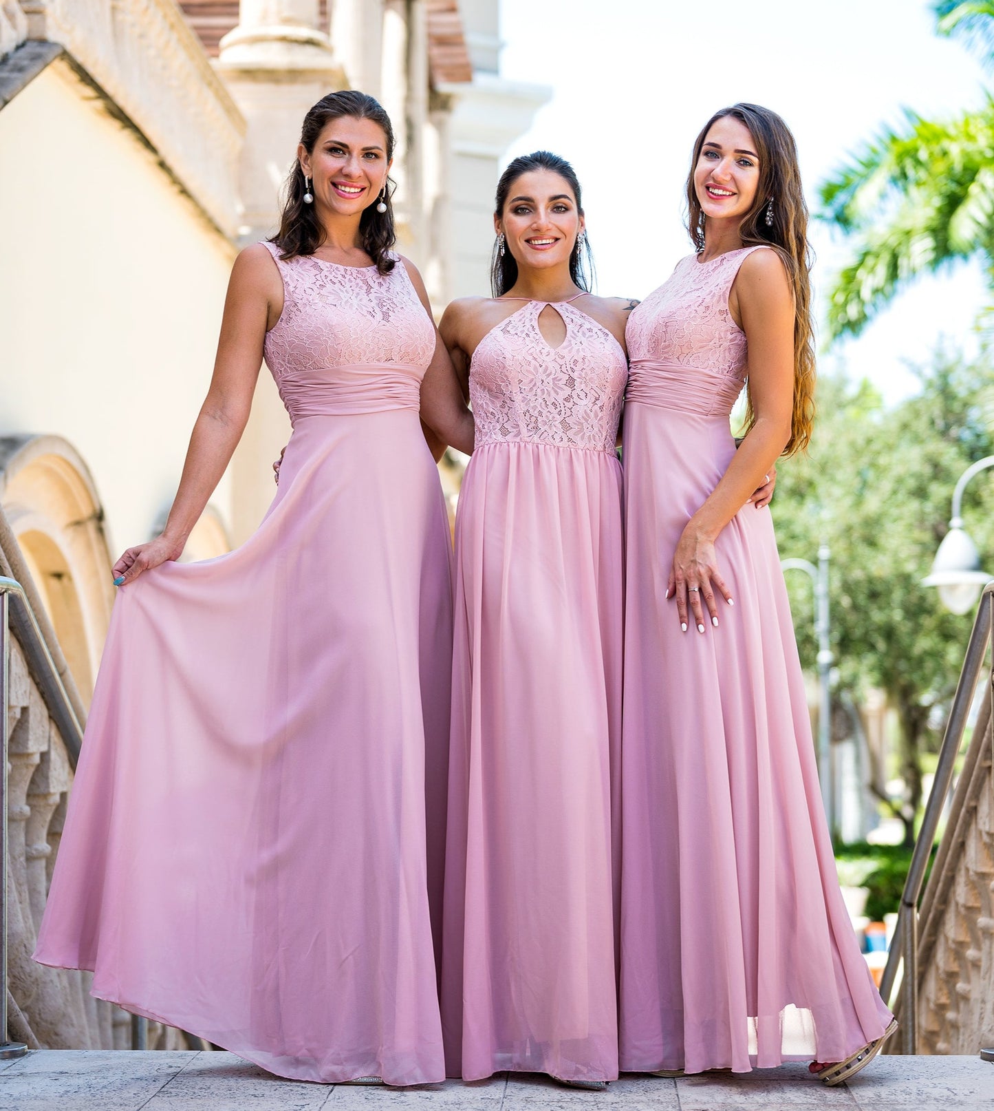 Lace Maxi Bridesmaid Dress