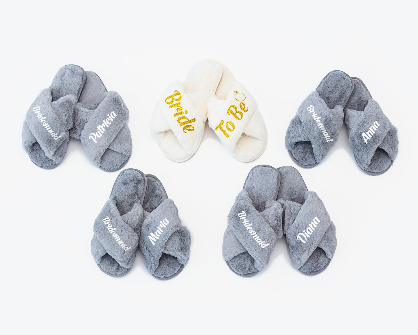Custom Fluffy Cross Slippers style 1