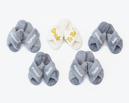 Custom Fluffy Cross Slippers