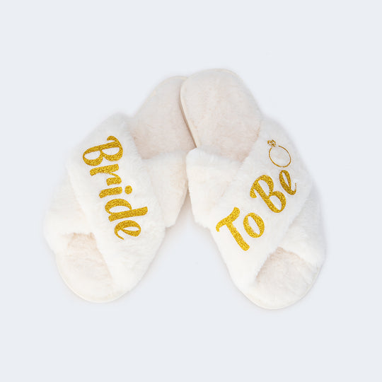 Custom Fluffy Cross Slippers