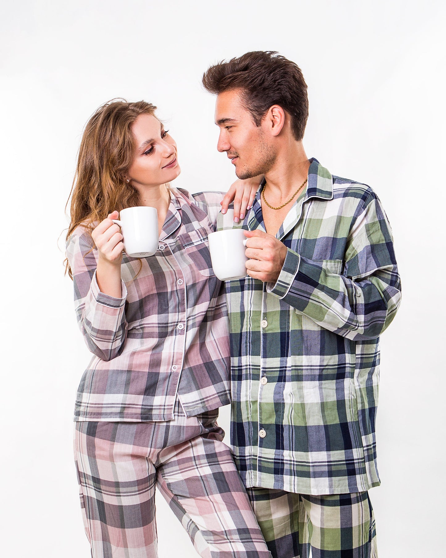 Green Plaid Menโs Pajama Set - Menโs Pajamas