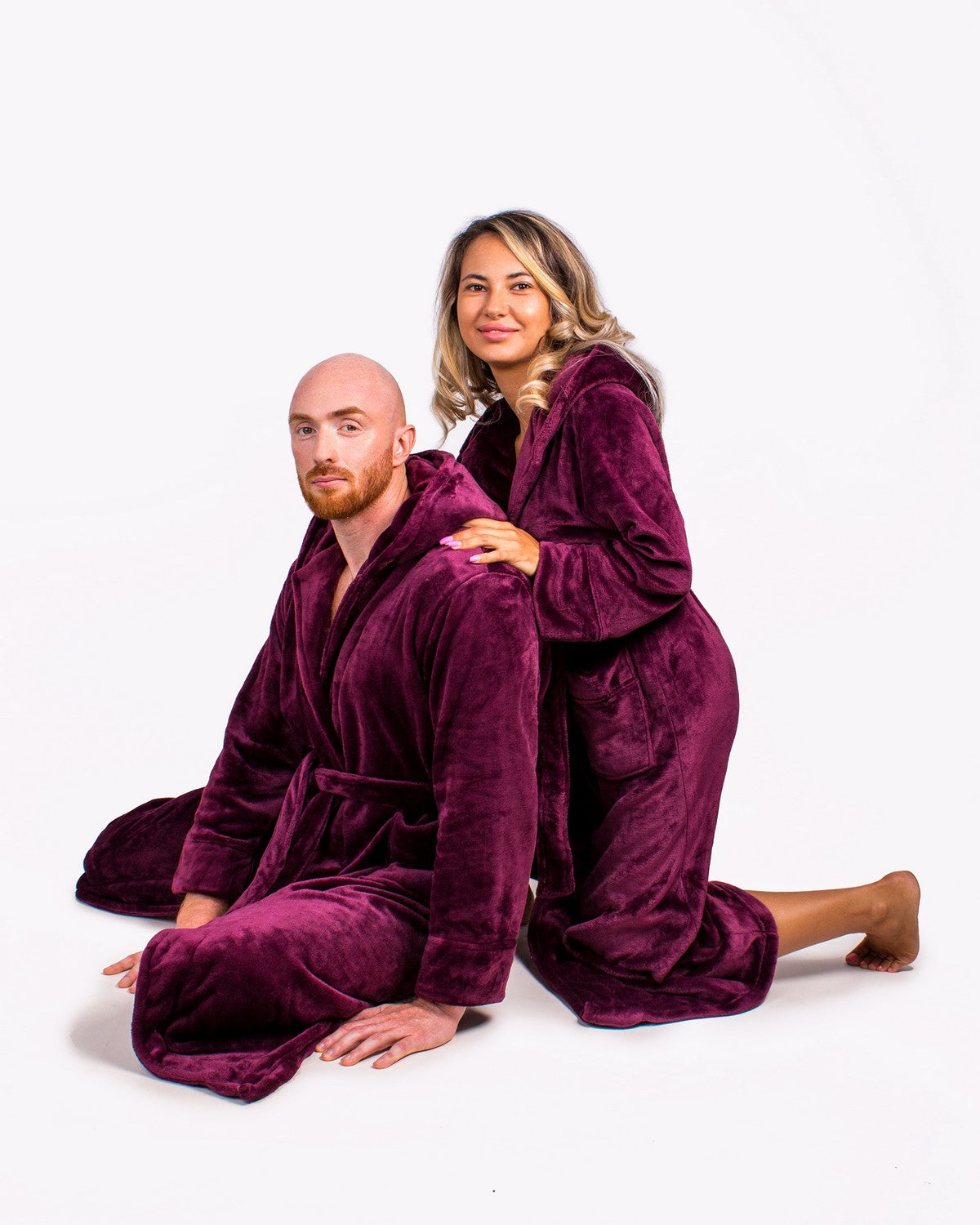 Groom Custom Hooded Long Bathrobes - custom bathrobes