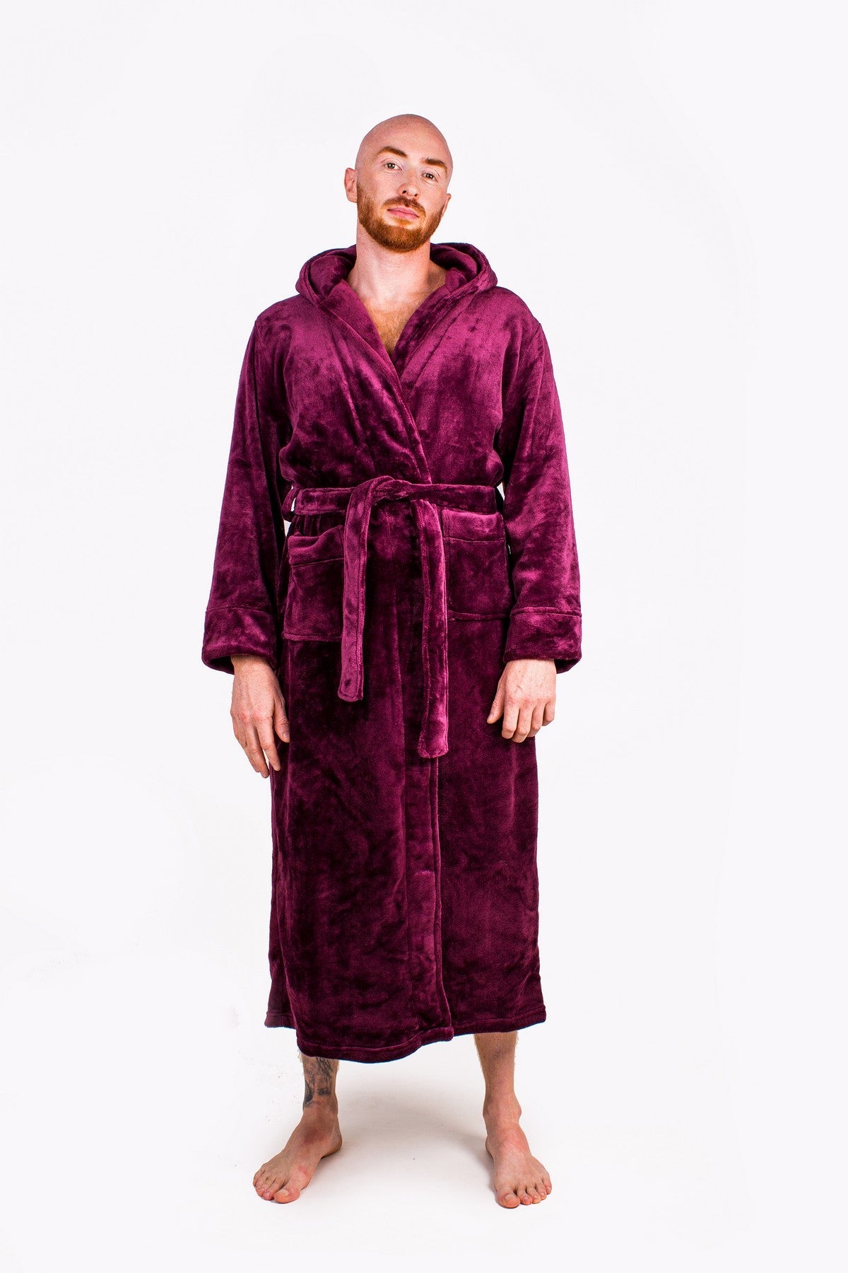 Groom Custom Hooded Long Bathrobes - custom bathrobes