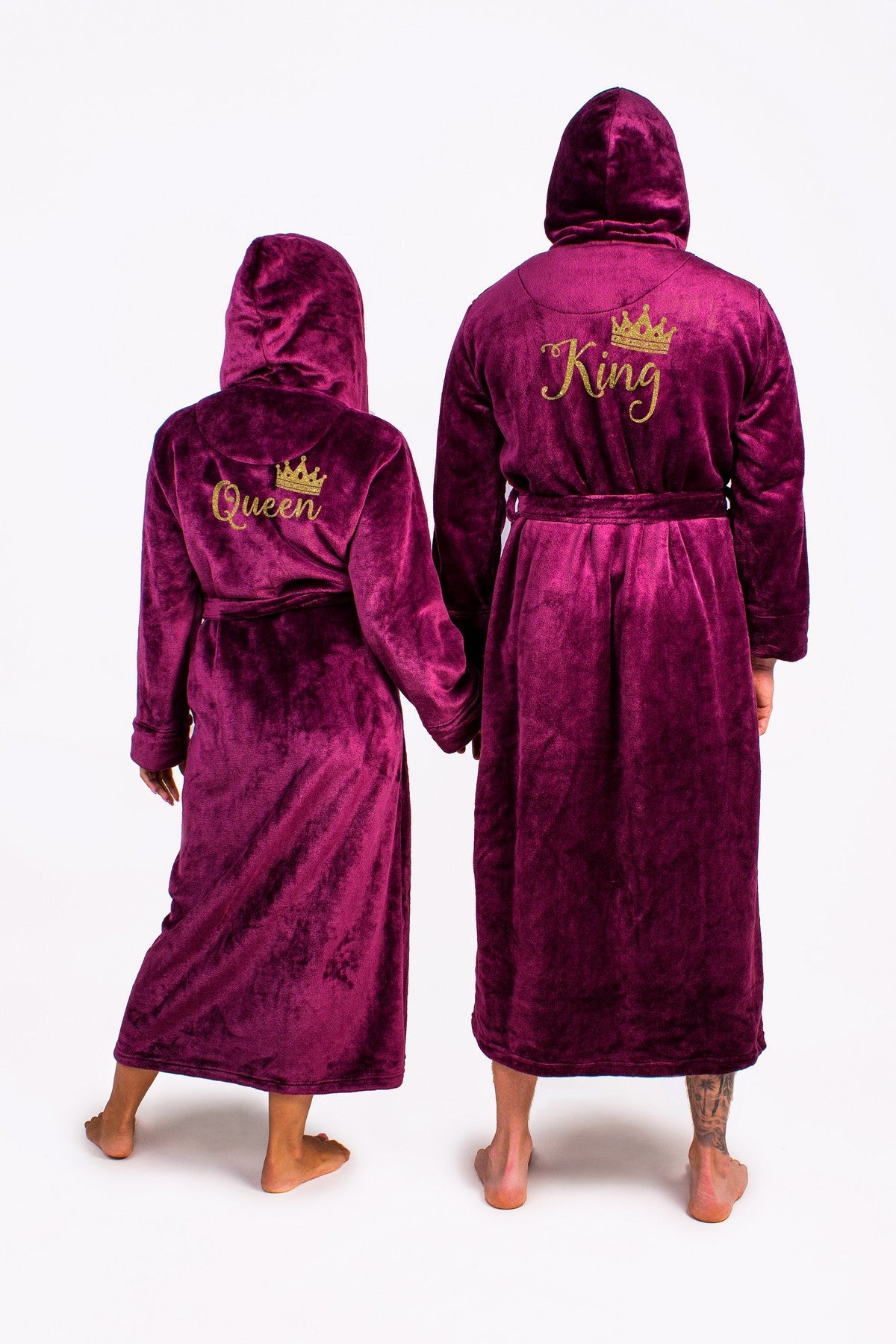 Groom Custom Hooded Long Bathrobes - custom bathrobes