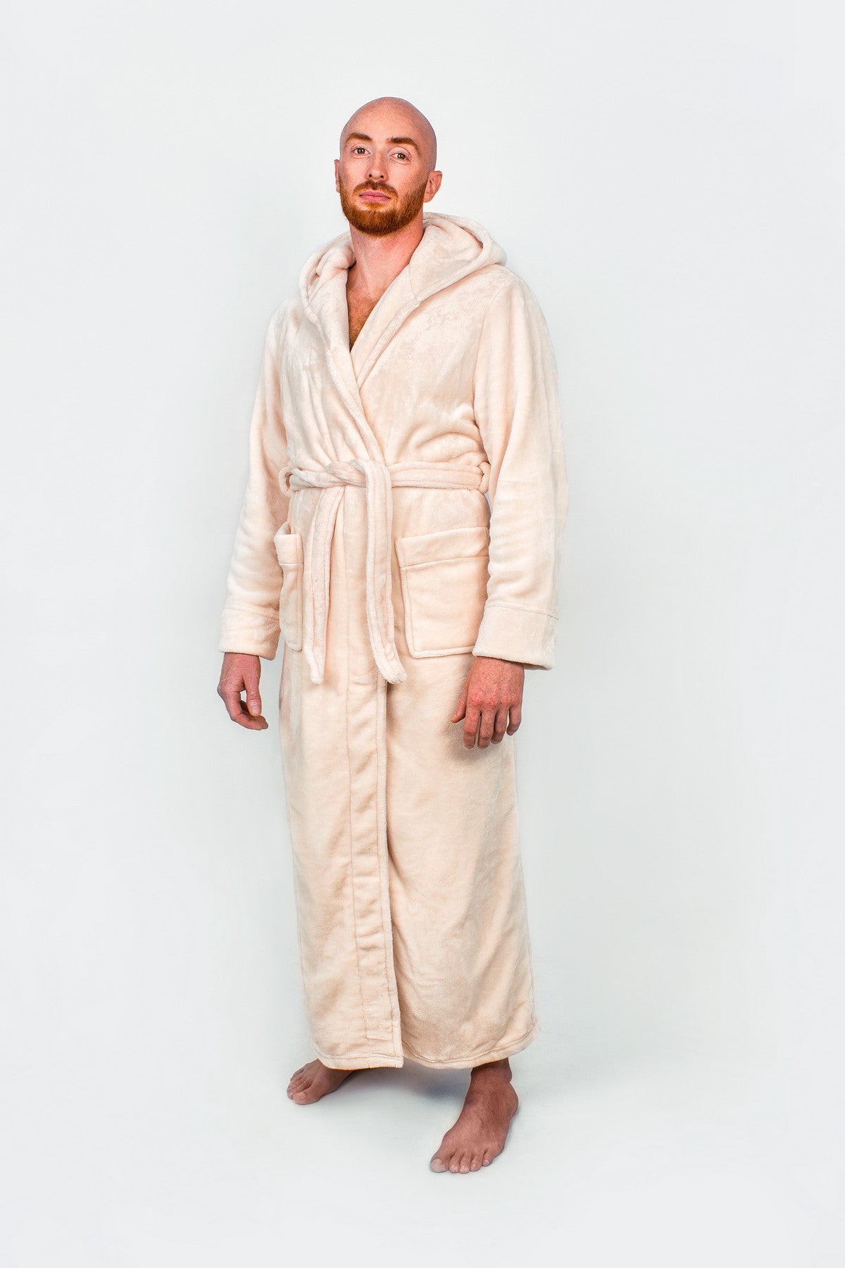 Groom Custom Hooded Long Bathrobes - custom bathrobes