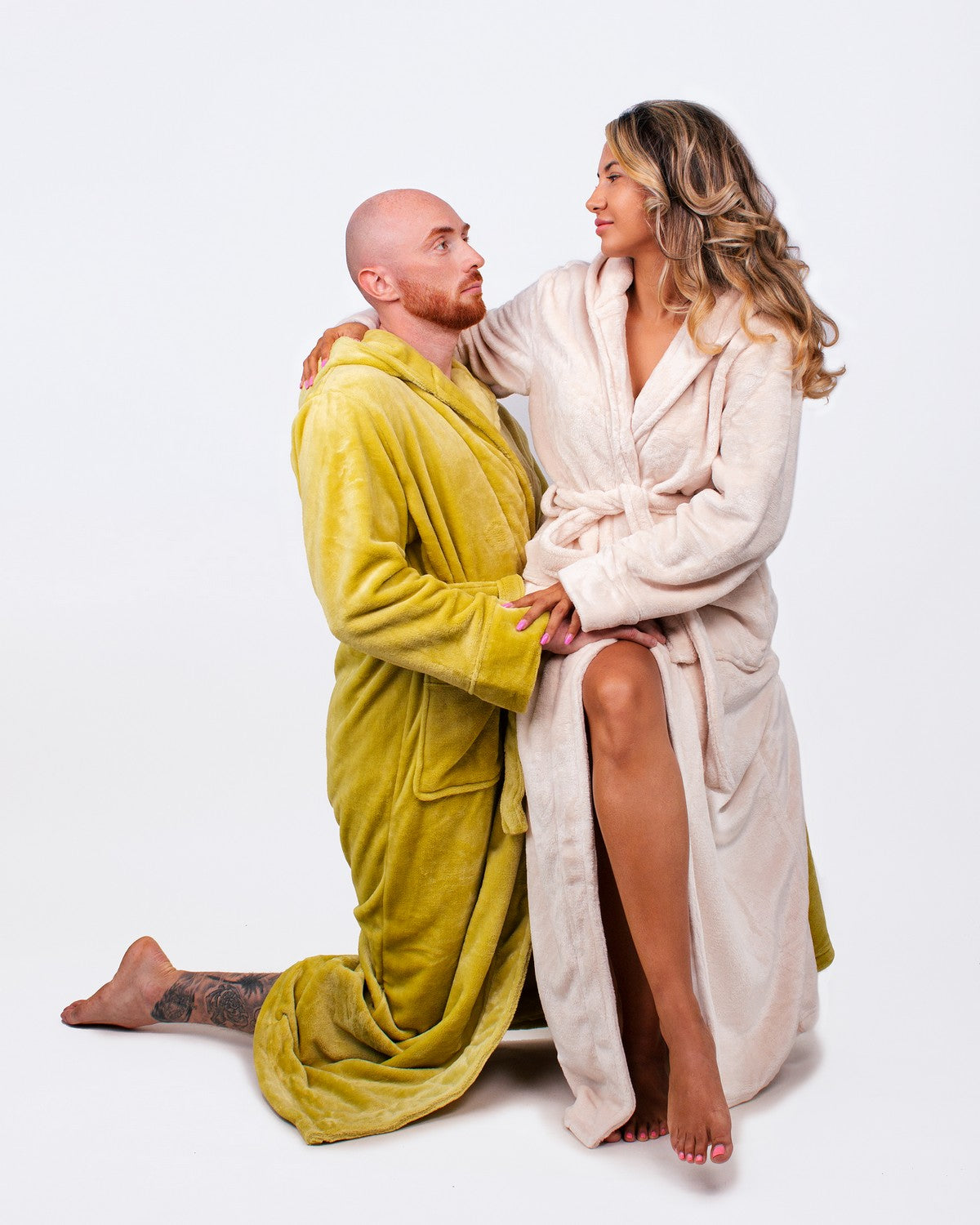 Groom Custom Hooded Long Bathrobes - custom bathrobes
