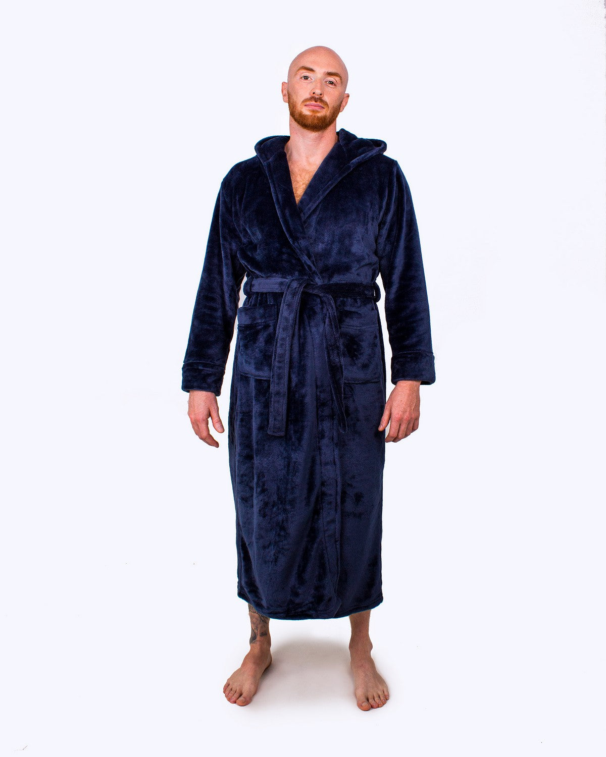 Groom Custom Hooded Long Bathrobes - custom bathrobes