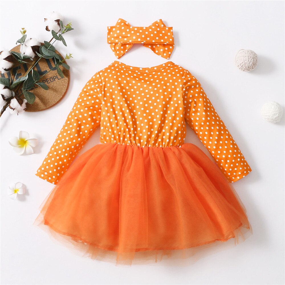Kids Baby Girl’s Casual Long Sleeve Dress 18M-6T -