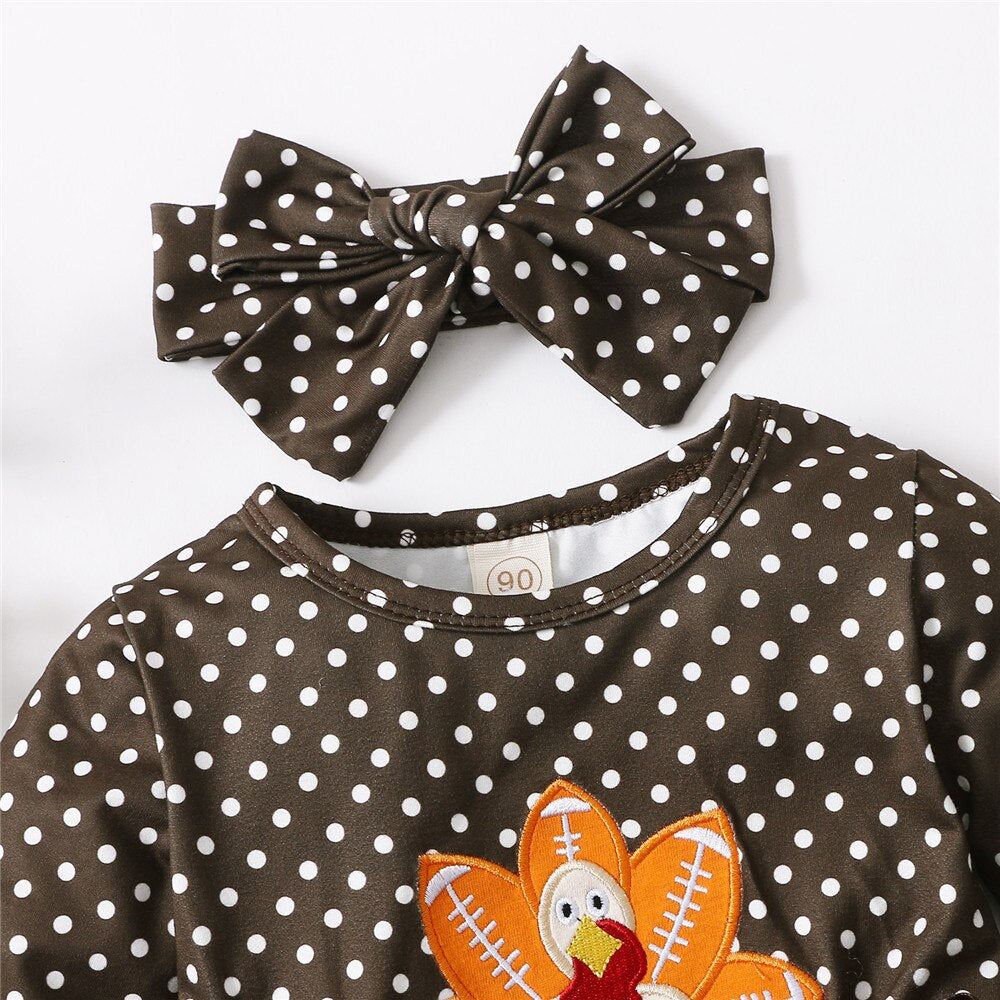 Kids Baby Girl’s Casual Long Sleeve Dress 18M-6T -
