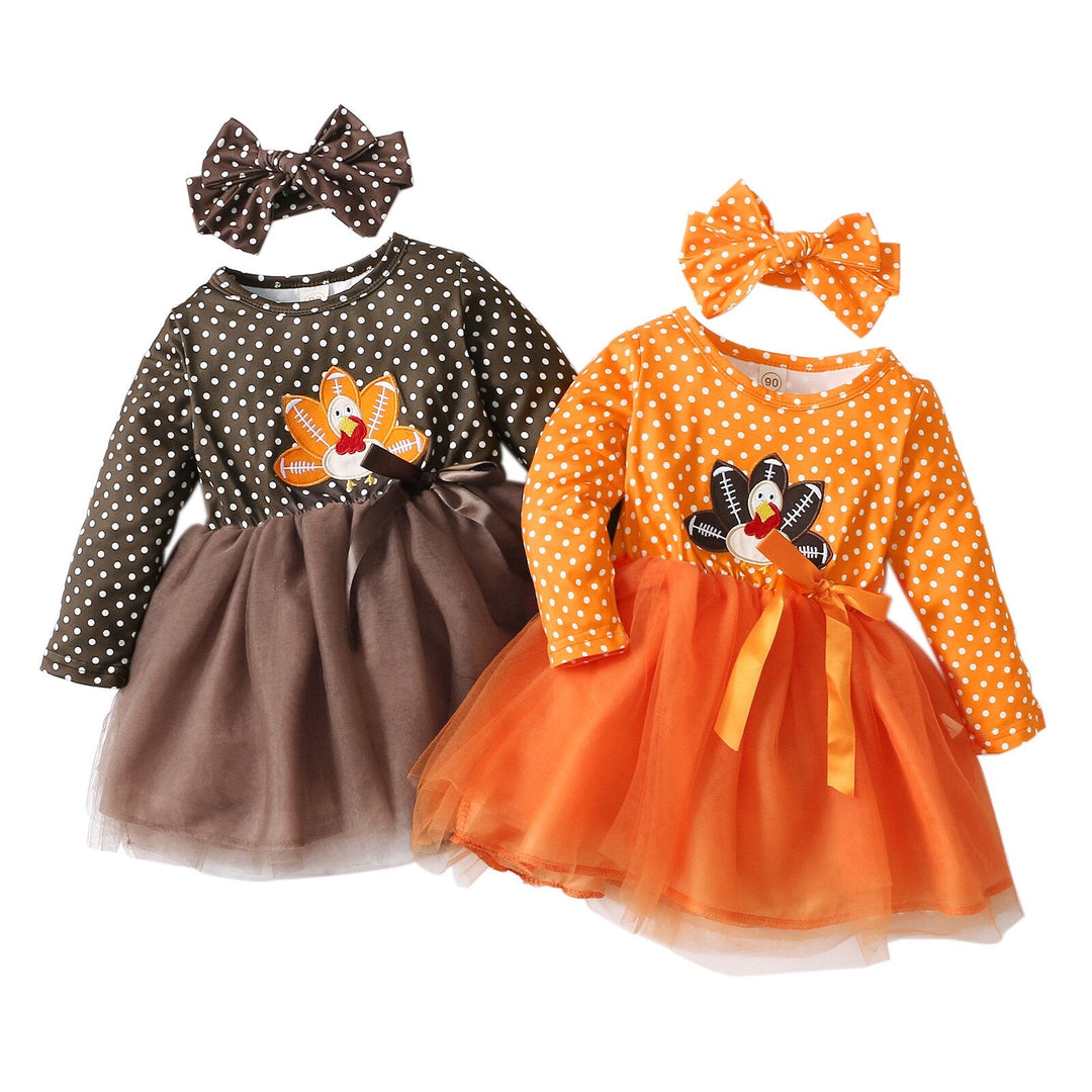 Kids Baby Girl’s Casual Long Sleeve Dress 18M-6T -