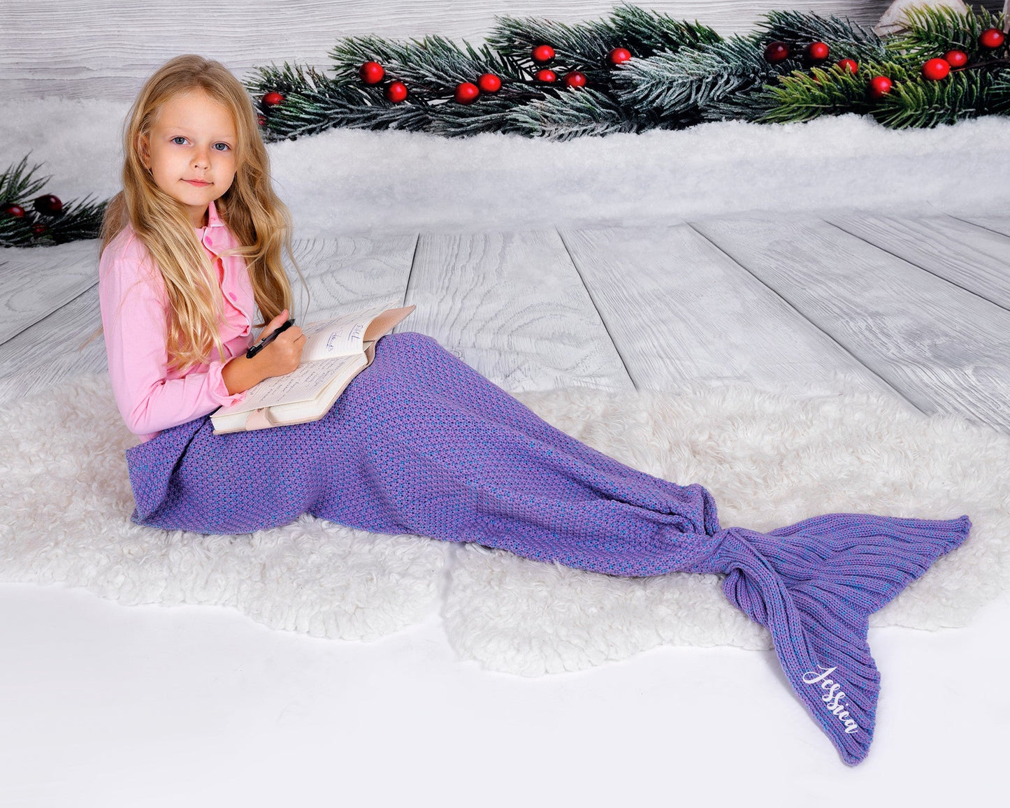 Kids Mermaid Tail Blanket - Kids clothes