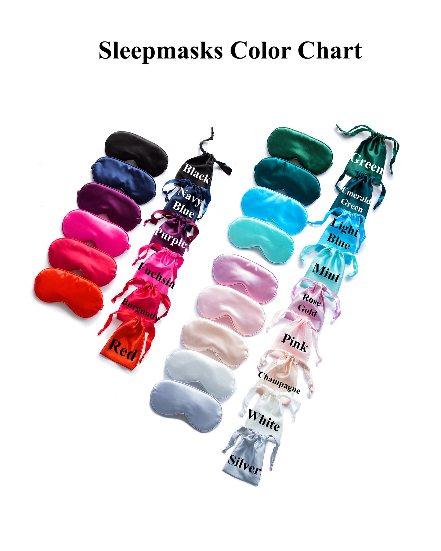 Customized Bridesmaids Eye Masks Autumn font