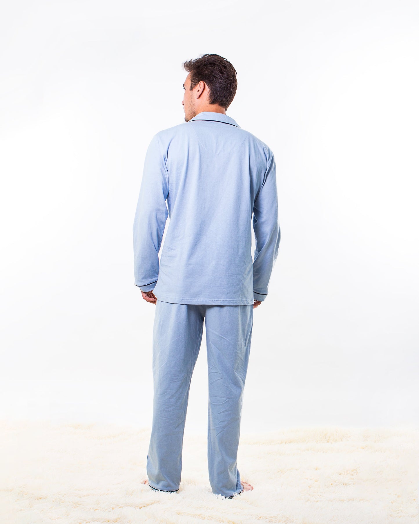 Menโs Cotton Pajama Set - Menโs Pajamas