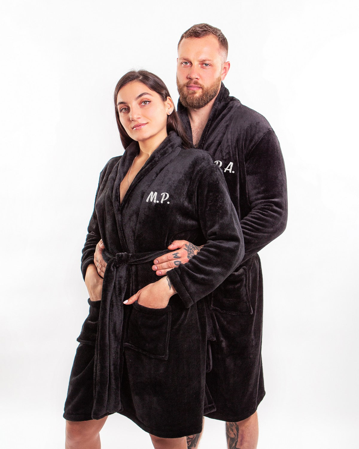 Men’s Custom Cozy Terry Bathrobe - men’s robes